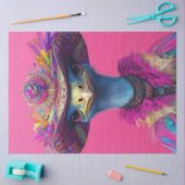 ピンクお洒落のDecompage Wackadodle Ostrich 薄葉紙 (クラフト)