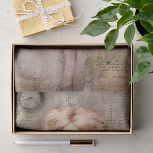 ピンクお洒落エンジェルシリーズデザイン#2 薄葉紙 (ギフト)