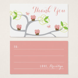 ピンクお洒落カップケーキツリー誕生日DIYギフトラベル