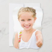 ピンクお洒落ケーキガールバースデーパーティー招待状 招待状 (裏面)