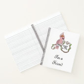 ピンクお洒落コカトモノグラム ノートブック (内部)