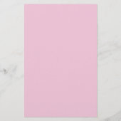 ピンクお洒落ゾウ家族のベビーガール写真 便箋 (裏面)