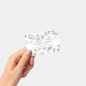 ピンクお洒落ドゥラバッジに手書きフローラ バッジ (手持ち)