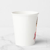 ピンクお洒落ドレスを着たバレエダンサー 紙コップ (右)