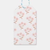 ピンクお洒落バレリーナ2つ目の2歳の誕生日 ギフトタグ (裏面)