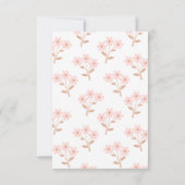 ピンクお洒落バレリーナ2つ目の2歳の誕生日 サンキューカード (裏面)