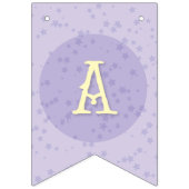 ピンクお洒落フェアリープリンセスガール誕生日写真 バンティングフラッグ (第3の旗)