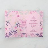 ピンクお洒落フローラ母の日 シーズンカード (内部)