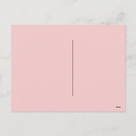 ピンクお洒落ラディバグのバレンタインハガキ シーズンポストカード (裏面)