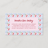 ピンクお洒落レトロさくらんぼ | ベビー エンクロージャーカード (正面)