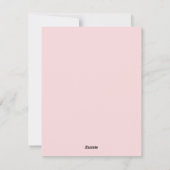 ピンクお洒落淡い色のと緑のクリスマスツリー シーズンカード (裏面)