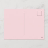 ピンクお洒落淡い色のと緑のクリスマスツリー シーズンポストカード (裏面)