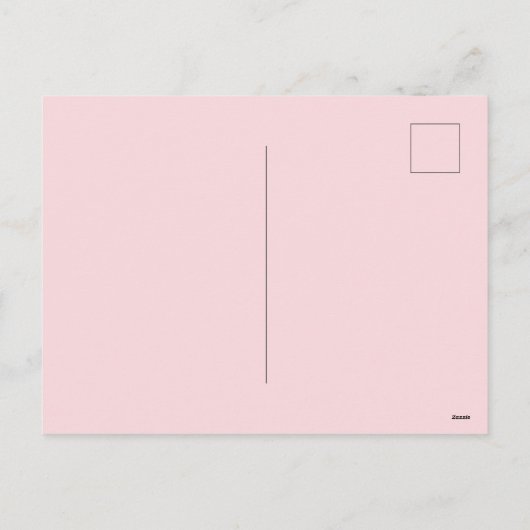 ピンクお洒落淡い色のと緑のクリスマスツリー シーズンポストカード (裏面)