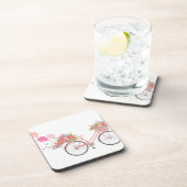 ピンクお洒落自転車 コースター (右側)
