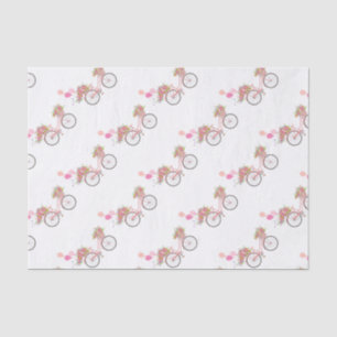 ピンクお洒落自転車 薄葉紙