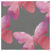 ピンクお洒落蝶 ファブリック (クローズアップ)