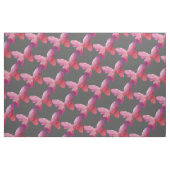 ピンクお洒落蝶 ファブリック (ファットクウォーター)