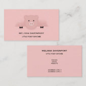 ピンクお洒落豚 名刺 (正面/裏面)