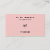 ピンクお洒落豚 名刺 (裏面)