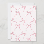 ピンクお洒落金ゴールドバレリーナプリンセス誕生日 招待状 (裏面)