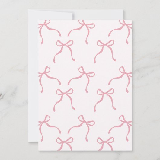 ピンクお洒落金ゴールドバレリーナプリンセス誕生日 招待状 (裏面)