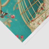 ピンクお洒落金ゴールド水玉模様フローラバードケージハット 薄葉紙 (詳細)