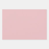 ピンクお洒落雪だるまクラシック水玉模様曼荼羅 ラッピングペーパーシート (正面2)