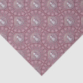 ピンクお洒落雪だるまマンダラアールデコオジーファン 薄葉紙 (詳細)