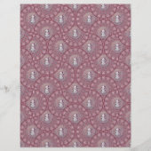 ピンクお洒落雪だるまマンダラオージーファンスクラップブック (正面)