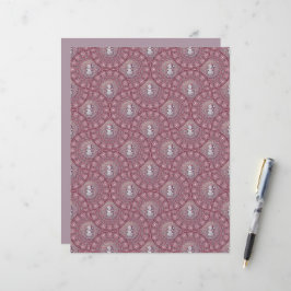 ピンクお洒落雪だるまマンダラオージーファンスクラップブック