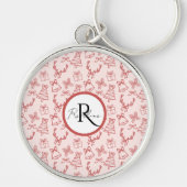 ピンクお洒落 キーホルダー (正面)
