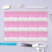 ピンクお誕生日ケーキつや消し 薄葉紙 (クラフト)