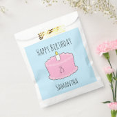 ピンクお誕生日ケーキ フェイバーバッグ (封をした状態)
