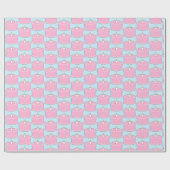 ピンクお誕生日ケーキ ラッピングペーパー (フラット)