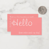 ピンクお買い物の割引ギフト ノートカード (正面/裏面インサイチュ)