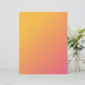 ピンクからオレンジグラデーションの工芸品またはスクラップブック作り紙 (スタンド正面)