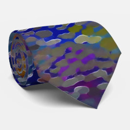 ピンクからカラフルの鱗状板とガ食べスフォル ネクタイ