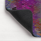 ピンクからカラフルの鱗状板とガ食べスフォル マウスパッド (コーナー)