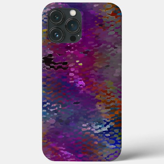 ピンクからカラフルの鱗状板とガ食べスフォル Case-Mate iPhoneケース (裏面)