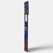 ピンクからカラフルの鱗状板とガ食べスフォル Case-Mate iPhoneケース (裏面 / 右)