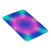 ピンクからブルーのホログラフィックマーメイドスケール六角 マグネット (右側)