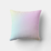 ピンクからブルーの背グラデーション景 クッション (裏面)