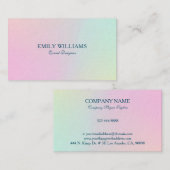 ピンクからブルーの背グラデーション景 名刺 (正面/裏面)