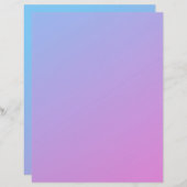 ピンクからブルーグラデーションのリサイクル工芸紙 (正面/裏面)