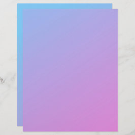 ピンクからブルーグラデーションのリサイクル工芸紙