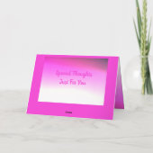 ピンクからプラム カード (裏面)