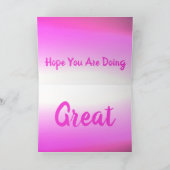 ピンクからプラム カード (内部)