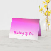 ピンクからプラム カード (黄色い花)