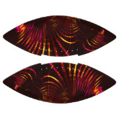 ピンクから火の色に向かうとがった茶色の曲線 アメリカンフットボール (パネル)