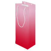ピンクから赤グラデーションへ ワインギフトバッグ (裏面アングル)